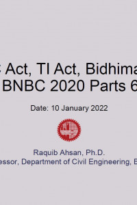 Cover Image of the 5. BNBC-2020 Parts 6,7; RAJUK's Bidhimala, BC Act, TI Act